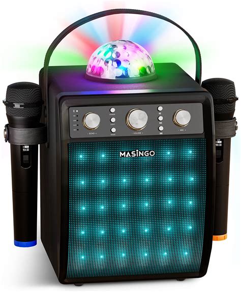 portable karaoke machine|karaoke machine with multiple microphones.